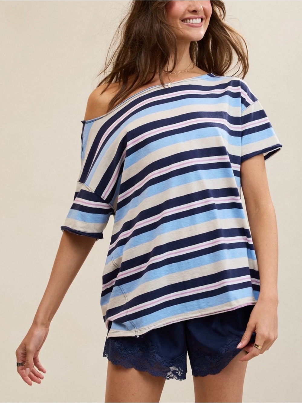 EUC Aerie off-the-shoulder tee size Medium